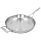 Demeyere 12.5" Stainless Steel Fry Pan with Helper Handle, Industry Series