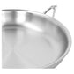 Demeyere Proline 12.6" Stainless Steel Fry Pan with Helper Handle, Atlantis Series