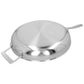 Demeyere 12.5" Stainless Steel Fry Pan with Helper Handle, Industry Series