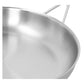 Demeyere 12.5" Stainless Steel Fry Pan with Helper Handle, Industry Series