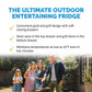 NewAir 24 In. Outdoor 20 Bottle, 80 Can Wine and Beverage Refrigerator, NOF100SS00