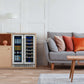 NewAir 24 In. 20 Bottle and 60 Can Dual Zone Wine and Beverage Cooler, NWB080SS00