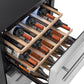 NewAir 24 In. Outdoor 20 Bottle, 80 Can Wine and Beverage Refrigerator, NOF100SS00