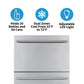 NewAir 24 In. Outdoor 20 Bottle, 80 Can Wine and Beverage Refrigerator, NOF100SS00