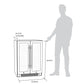 NewAir 24 In. 20 Bottle and 60 Can Dual Zone Wine and Beverage Cooler, NWB080SS00