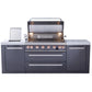 Mont Alpi 805 Black Stainless Steel Island Grill, MAi805-BSS