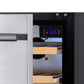 NewAir 24 In. Outdoor 20 Bottle, 80 Can Wine and Beverage Refrigerator, NOF100SS00