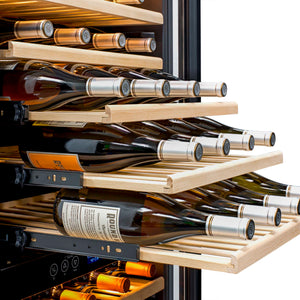 NewAir 24 In. Built-In 160 Bottle Dual Zone Wine Cooler, AWR-1600DB