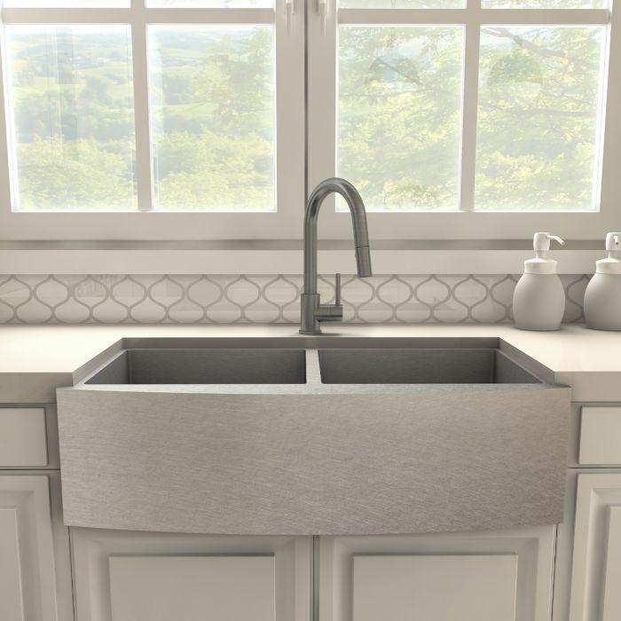 ZLINE Dante Kitchen Faucet in Black Stainless, DNT-KF-GM