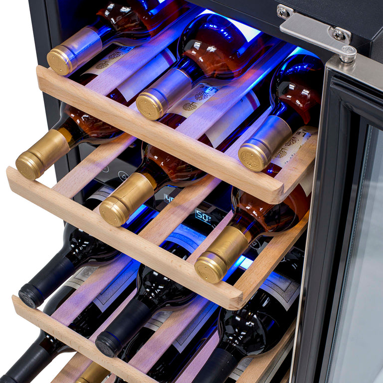 Newair 15 In. 29 Bottle Dual Zone Wine Cooler, 854001004884