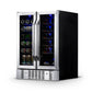 NewAir 24 In. 18 Bottle and 58 Can Dual Zone Wine and Beverage Cooler, AWB-360DB