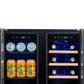 NewAir 24 In. 20 Bottle and 60 Can Dual Zone Wine and Beverage Cooler, NWB080SS00
