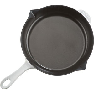 Staub 10" Cast Iron Fry Pan in White