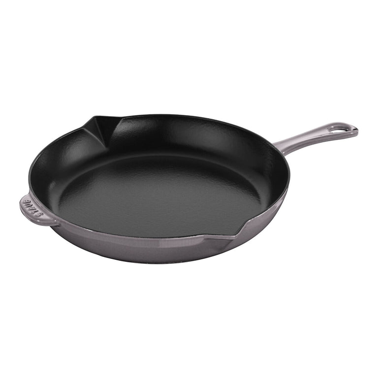 Staub 12" Cast Iron Fry Pan in Graphite Grey