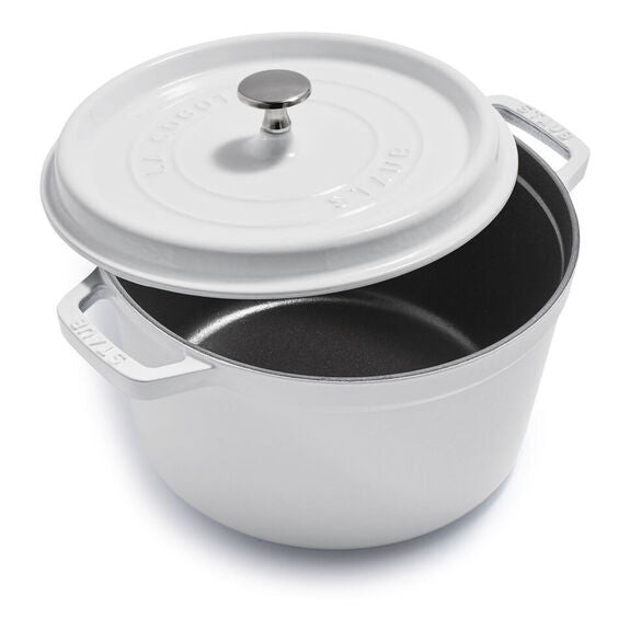 Staub 5 Qt. Cast Iron Tall Dutch Oven in White