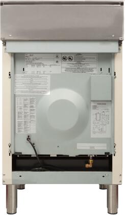 ILVE Nostalgie 24" Natural Gas Range in Antique White with Bronze Trim, UPN60DVGGAYNG