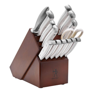 Henckels 15pc Knife Block Set WHITE, Statement Series
