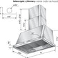 ILVE 48 in. Majestic Antique White Wall Mount Range Hood with 600 CFM Blower, UAM120AW