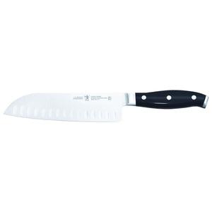 Henckels 7" Hollow Edge Santoku Knife, Forged Premio Series