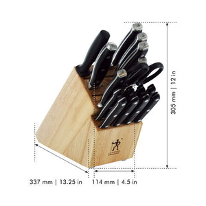 Henckels 17pc Knife Block Set, Forged Premio Series