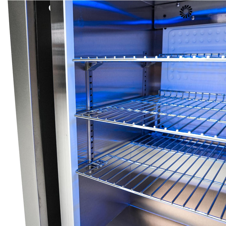 Mont Alpi 805 Deluxe Island Grill with 45 Degree Corners and Fridge Cabinet, MAi805-D45FC
