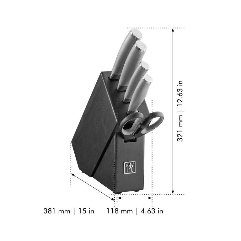 Henckels 6pc Studio Knife Block Set, Modernist Series