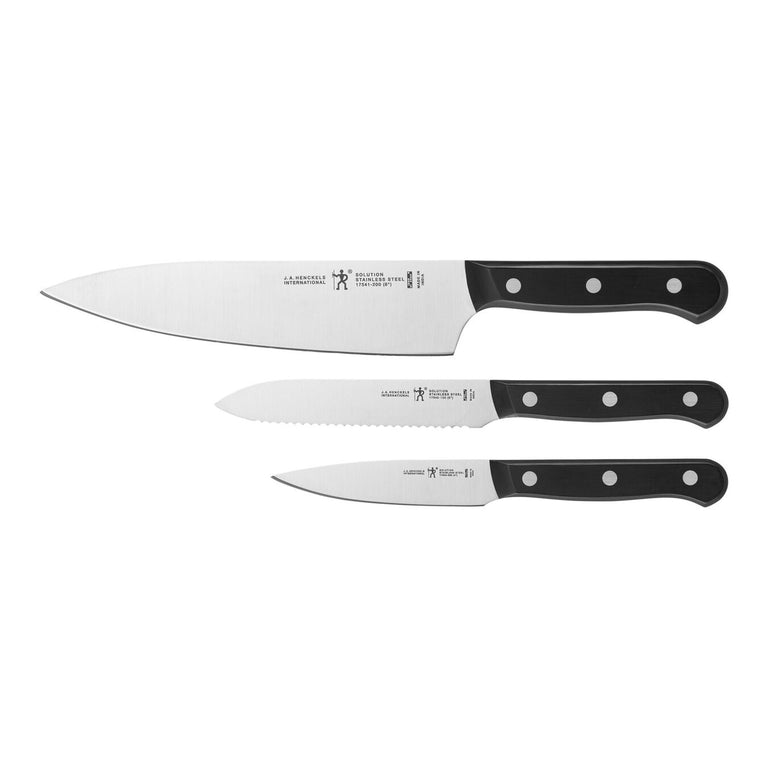 Henckels 3pc Starter Knife Set, Solution Series