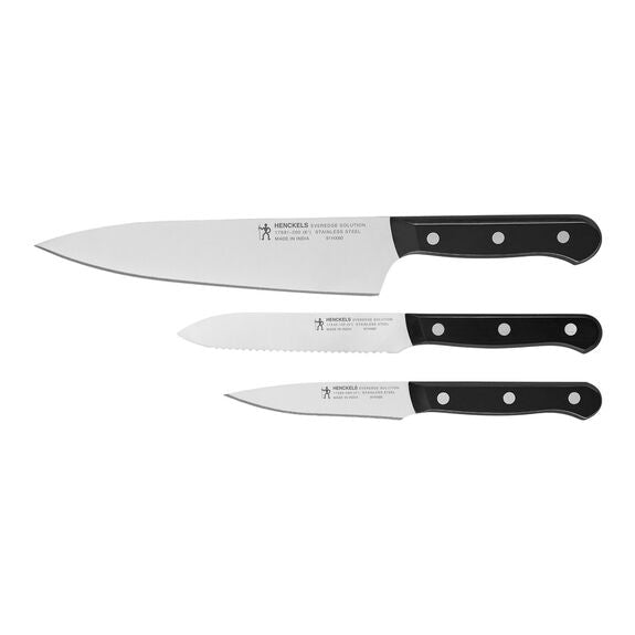 Henckels 3pc Starter Knife Set, Everedge Solution Series