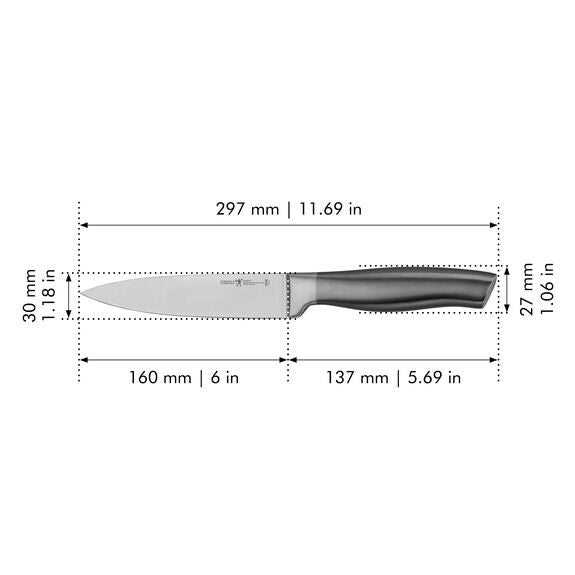 Henckels 6" Utility Knife, Graphite Series