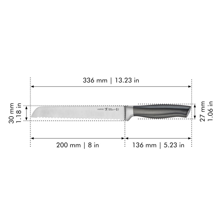 Henckels 8" Bread Knife, Graphite Series