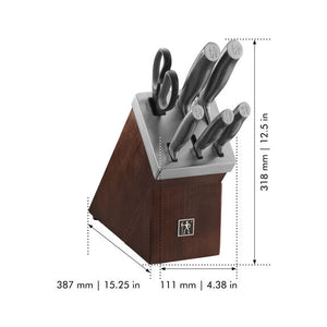 Henckels 7pc Self-Sharpening Knife Block Set, Graphite Series