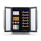 NewAir 24 In. 20 Bottle and 60 Can Dual Zone Wine and Beverage Cooler, NWB080SS00