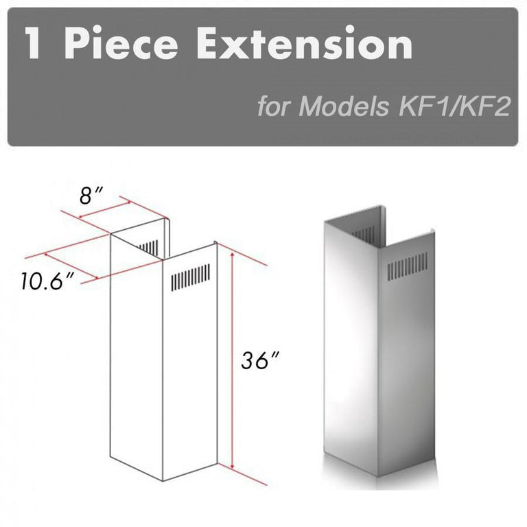 ZLINE 1 Piece Chimney Extension for 10ft Ceiling (1PCEXT-KF1)
