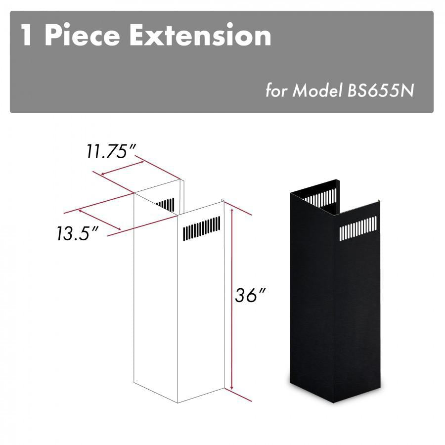 ZLINE 1-36 in. Chimney Extension for 9 ft. to 10 ft. Ceilings (1PCEXT-BS655N)