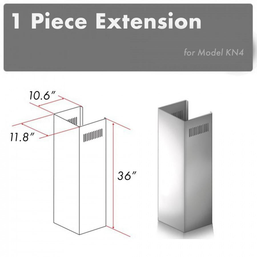 ZLINE 1 Piece Chimney Extension for 10ft Ceilings (1PCEXT-KN4)