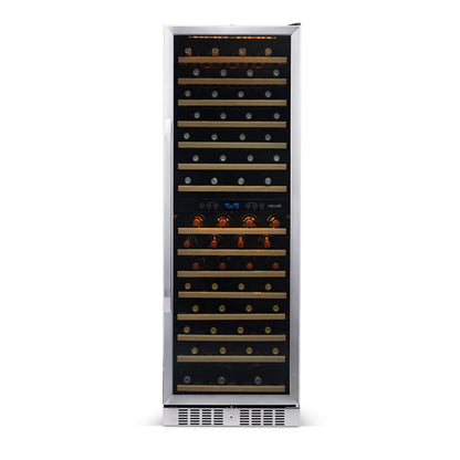 NewAir 24 In. Built-In 160 Bottle Dual Zone Wine Cooler, AWR-1600DB