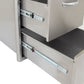 Blaze 16 Inch Double Access Drawer, BLZ-DRW2-R