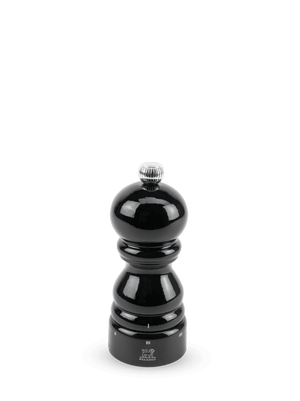 Peugeot Paris u'Select Salt Mill in Wood Black Lacquered 12 cm - 5in