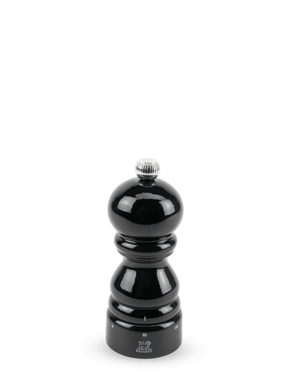 Peugeot Paris u'Select Salt Mill in Wood Black Lacquered 12 cm - 5in