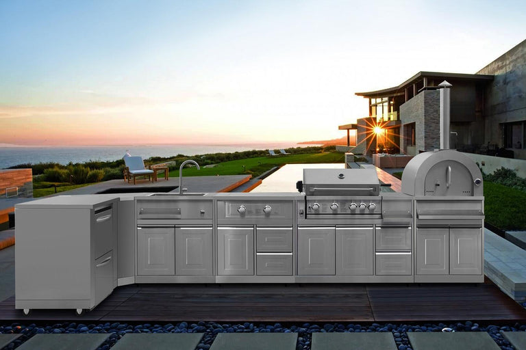 Thor Kitchen Outdoor Kitchen Corner Cabinet Module in Stainless Steel, MK06SS304