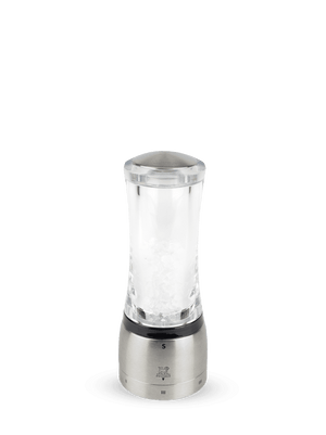 Peugeot Daman Salt Mill in Acrylic/Stainless 16cm - 6in