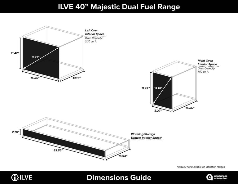 ILVE 40 in. Majestic II Series Propane Gas Burner and Electric Oven Range in Matte Graphite with Copper Trim, UMD10FDNS3MGPLP