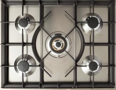 ILVE 30 in. Nostalgie Series Single Oven Propane Gas Burner and Oven in White with Oiled Bronze Trim, UPN76DVGGBYLP