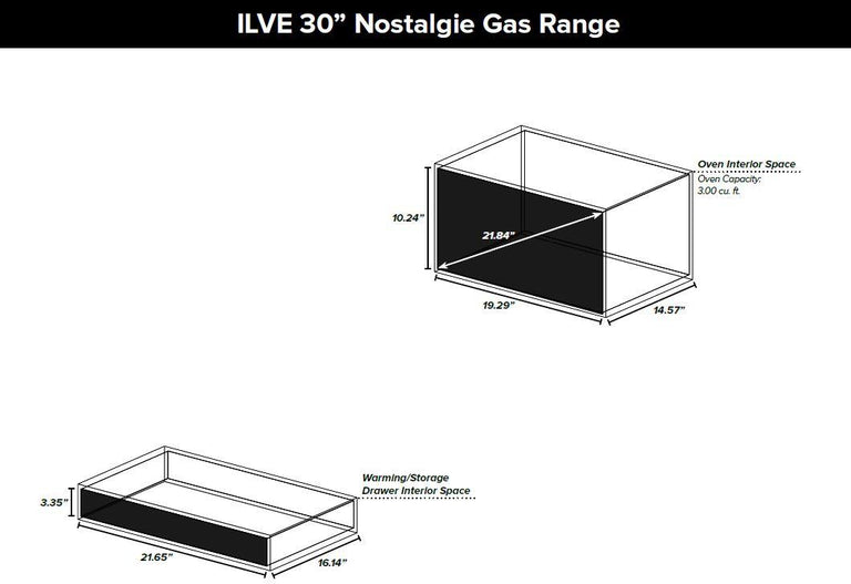 ILVE 30 in. Nostalgie Series Single Oven Natural Gas Burner and Oven in Midnight Blue with Chrome Trim, UPN76DVGGBLXNG