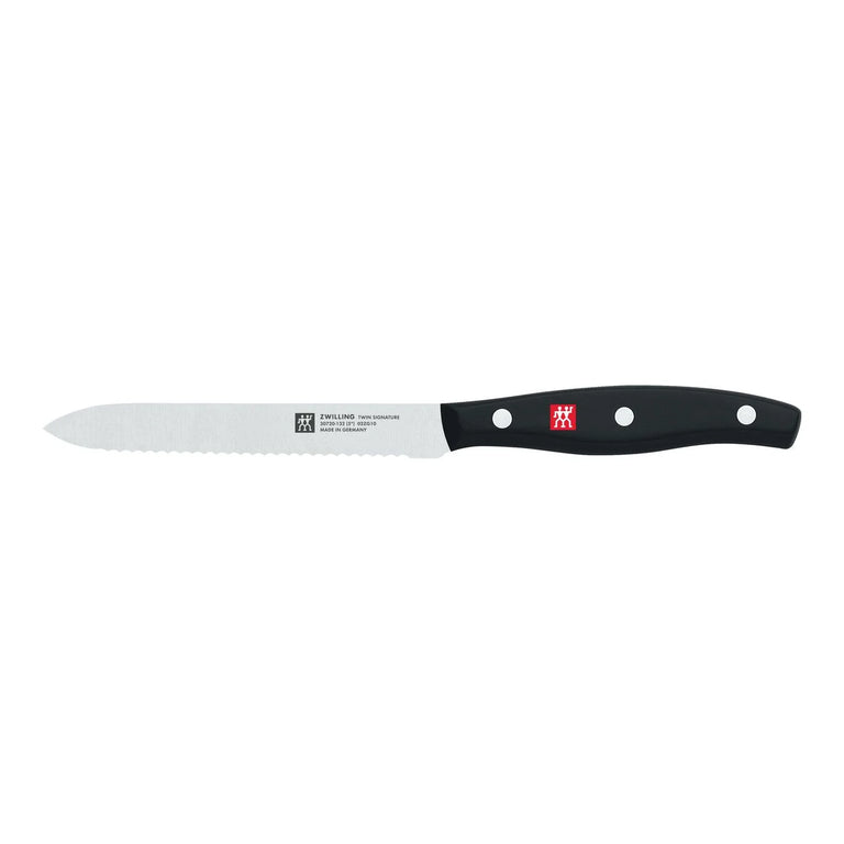 ZWILLING 5" Serrated Utility Knife, TWIN Signature Series