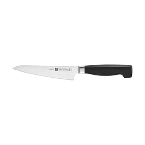 ZWILLING 5.5" Serrated Prep Knife, Four Star Series, 31074-143
