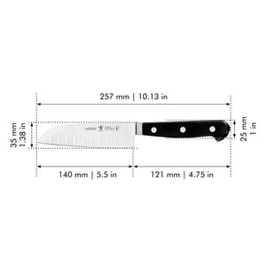 Henckels 5" Hollow Edge Santoku Knife, Classic Series