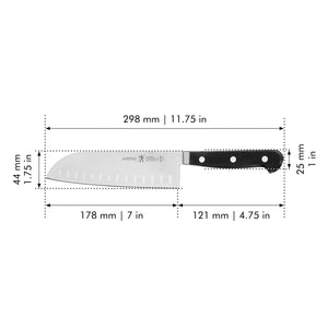 Henckels 7" Hollow Edge Santoku Knife, Classic Series