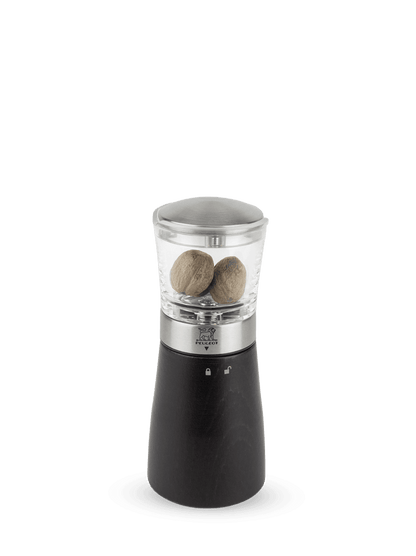 Peugeot Madras Nutmeg Mill in Wood/Stainless Chocolate 15 cm - 6in