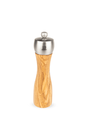 Peugeot Fidji Salt Mill in Olive Wood/Stainless 20 cm - 8in